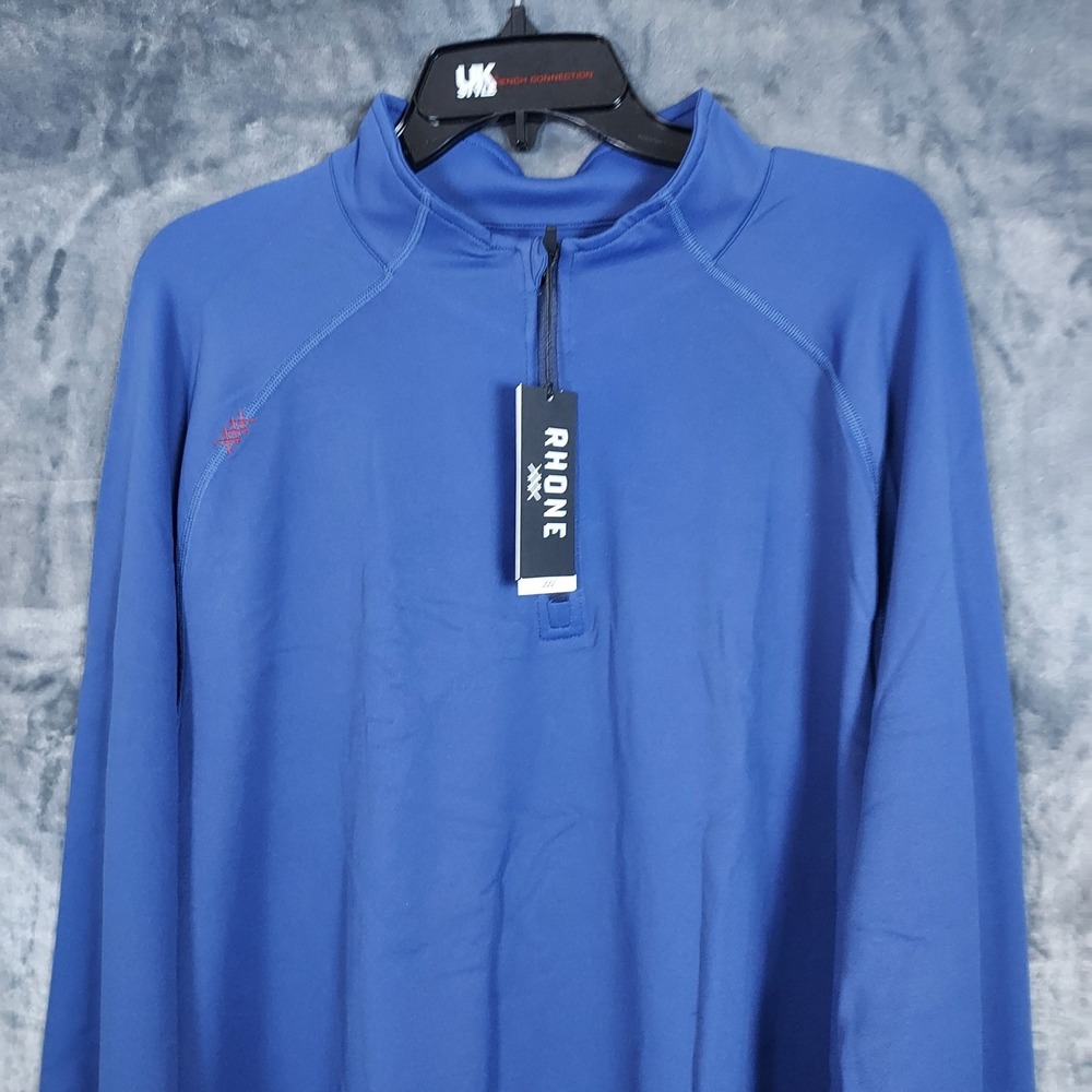 NWT Rhone Session 1/4 Zip 2XL  Performance Stretch Anti Odor Italian Fabric $108